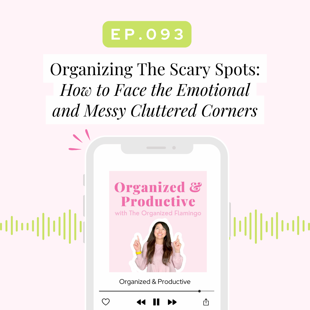 93: Organizing The Scary Spots: How to Face the Emotional and Messy Cluttered Corners